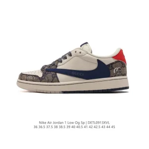 Jordan Air 1 Low OG SP Military Blue Reverse Swoosh Basketball Shoes