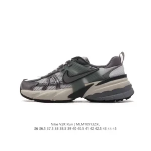 Nike V2K Run Retro Running Shoes with Cushioned Sole and Metallic Accents