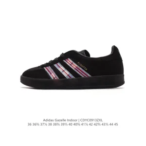 Adidas Originals Gazelle Indoor Retro Leather Gum Sole Sneakers