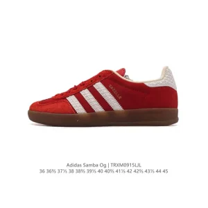 Adidas Samba OG Leather Shoes Classic White Sneakers for Men and Women