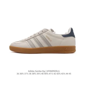 Adidas Samba OG Leather Shoes Classic White Sneakers for Men and Women