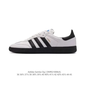 Adidas Samba OG Shoes Classic Leather Sneakers White Gum Sole