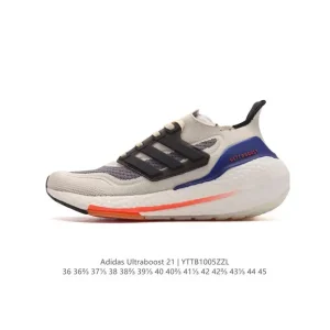 Adidas Ultraboost 21 Running Shoes for Men and Women with Primeblue Upper and Boost Cushioning