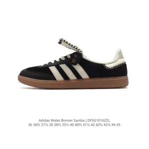 Wales Bonner x Adidas Classic Retro Low-Top Sneakers with Leather Tongue