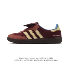 Wales Bonner x Adidas Classic Low-Top Sneakers with Leather and Suede