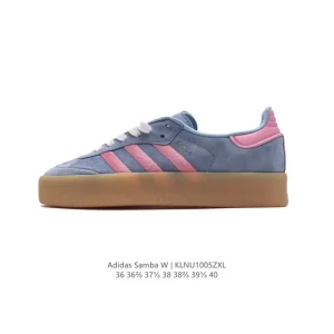 Adidas Samba Vegan Classic Sneakers for Women with Embroidered Three Stripes