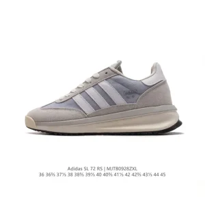 Adidas SL 72 Shoes Classic Retro Low-Top Sneakers with Canvas and Suede