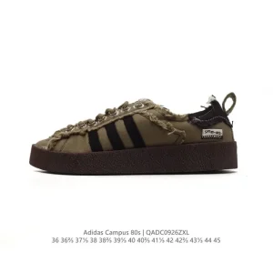 Song For The Mute X Adidas Originals Sftm-002 Campus 80S Seasame Canvas Shoes