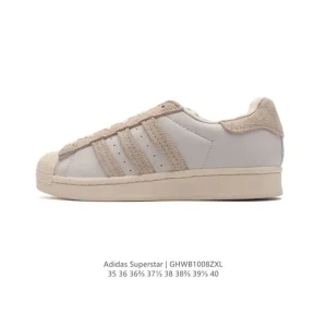 Adidas Superstar Classic Shell Toe Leather Sneakers for Women