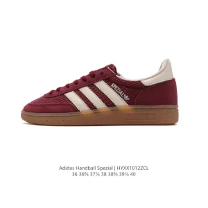Adidas Handball Spezial Low-Top Retro Leather Sneakers for Men and Women