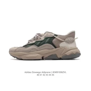 Adidas Ozweego Retro Running Shoes for Men with Breathable Mesh and Leather