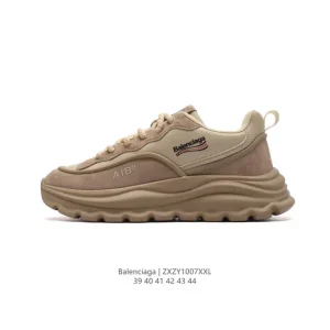 Balenciaga Men's Air Cushion Thick Sole Sneakers White Shoes