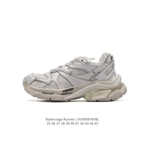 Balenciaga Runner 2.0 Vintage Distressed Sneakers