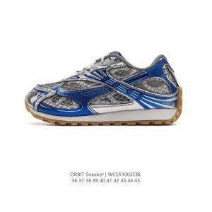 Bottega Veneta Orbit Lace-Up Low Top Sneakers Breathable Mesh Comfort