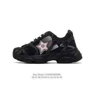 Dior Men's Low-Top Retro Sneakers with Thick Sole