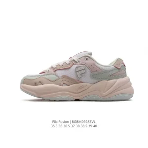 Fila Fusion Chunky Sneakers for Women - Platform White Shoes