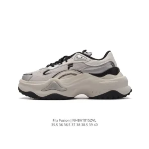 FILA Fusion Chunky Sneakers for Women White Fashion Shoes