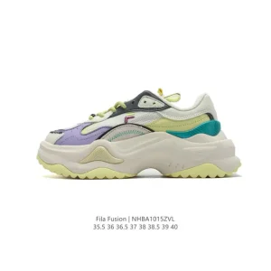 Fila Fusion Chunky Sole Women's Sneakers - White Fashion Streetwear