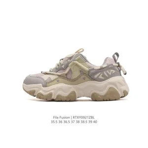 FILA Women's Cat Paw Retro Running Shoes with Breathable Mesh