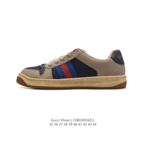 Gucci Screener Vintage Distressed Retro Sneaker Platform Shoes