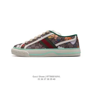 Gucci GG Canvas Sneaker Vintage Women's Classic Retro Shoes