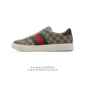 Gucci Rhyton Vintage Leather Sneakers White Gum Sole