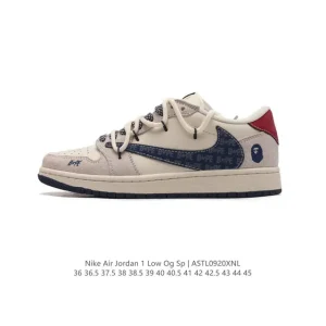 Travis Scott x Fragment x Jordan Air Jordan 1 Low OG SP Bape Collab Blue Pull