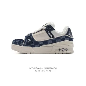 Louis Vuitton Trainer Sneaker Low Thick Sole Comfortable Men's Shoes