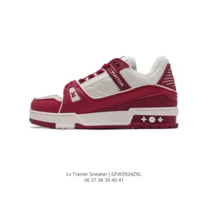 Louis Vuitton Trainer Sneaker Low Thick Sole Fashion Shoes for Women