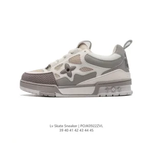 Louis Vuitton Skate Sneaker Men Grain Leather Fall Winter