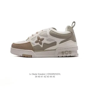 Louis Vuitton Men's Skate Sneaker Grained Cowhide Leather 2024 Fall Winter