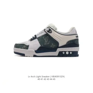 Louis Vuitton Trainer Sneaker Low Thick Sole Fashion Casual Shoes