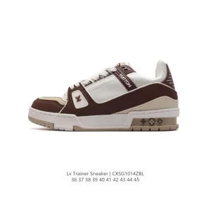 Louis Vuitton Trainer Sneaker Low Top Fashion Sneakers for Men and Women