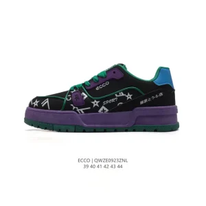 ECCO Men's Outdoor Casual Sneakers Lightweight Breathable Lace-Up Shoes