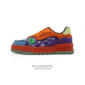 ECCO Men's Lightweight Outdoor Casual Sneakers Breathable Lace-Up Shoes