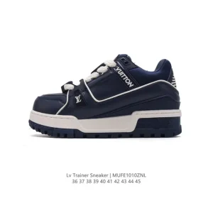 Louis Vuitton Trainer Sneaker Low Thick Sole Comfortable Fashion Shoes