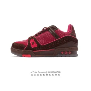 Louis Vuitton Trainer Low Full Crystal Fashion Sneaker