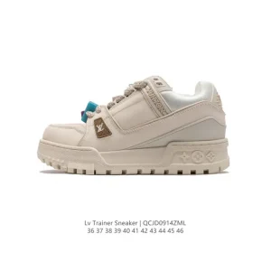 Louis Vuitton LV Trainer Sneaker Low Fashion Thick Sole Elevated Sports Shoes