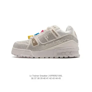 Louis Vuitton Trainer Sneaker Low Full Diamond Fashion Sports Shoes
