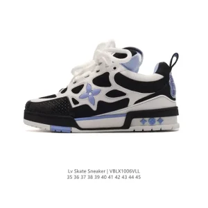 Louis Vuitton Skate Sneaker Grain Leather 2024 Fall Winter Collection Men Women Shoes