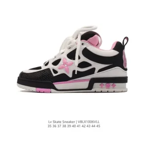Louis Vuitton Skate Sneaker Grain Leather Rubber Sole 2024 FW