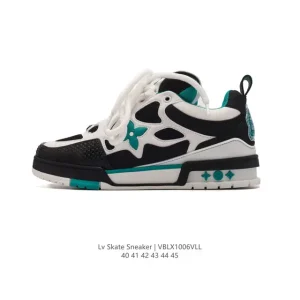 Louis Vuitton Skate Sneaker Grained Leather 2024 Fall Winter Collection