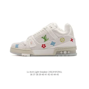 Louis Vuitton Trainer Sneaker Low Thick Sole Canvas Shoes