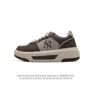 MLB Chunky Liner Mid Retro Street Sneakers for Youth