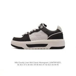MLB Chunky Liner Mid Retro Street Style Sneakers for Men and Women