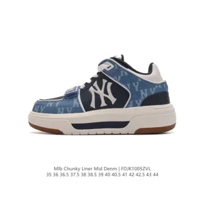 MLB Chunky Liner Mid Retro Streetwear Sneakers for Youth