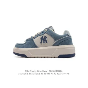 MLB Chunky Liner Basic Streetwear Canvas Sneakers for Men and Women