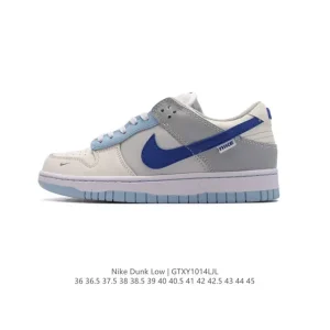 Nike SB Dunk Low Leather Skate Shoes with Zoom Air Cushioning