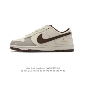 Nike Dunk Low Retro Vintage Basketball Skate Shoes Leather