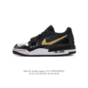 Jordan Legacy 312 Low Men's Basketball Shoes Black White